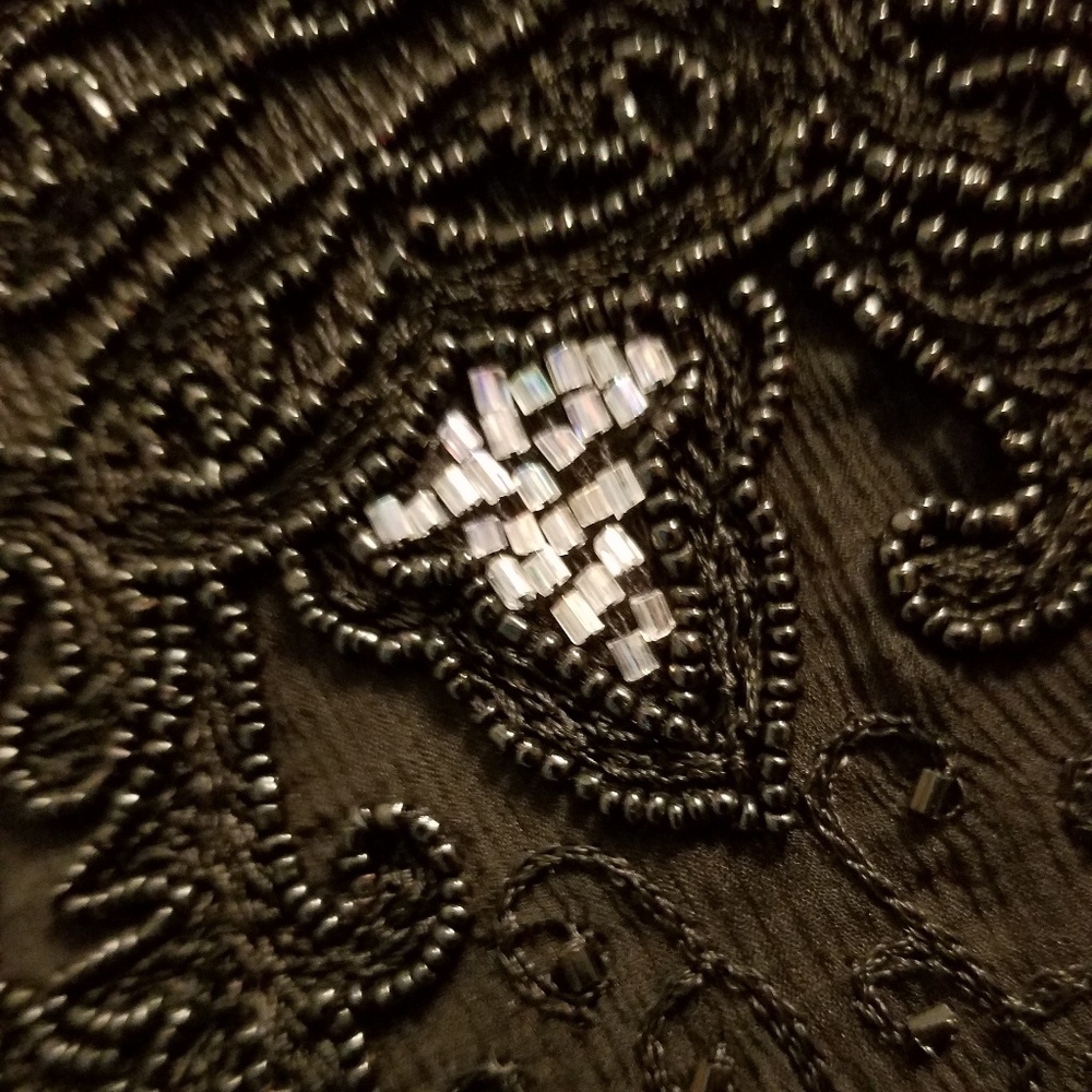 Embroidered, beaded, silk skirt. Make an offer. - Picture 4 of 5